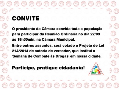 Convite Reunião 22/09