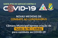 Câmara aprova R$ 1 milhão para combate ao COVID-19