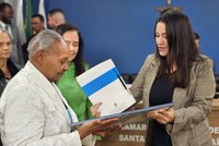 Missionária se despede de Santa Rita em reunião da Câmara