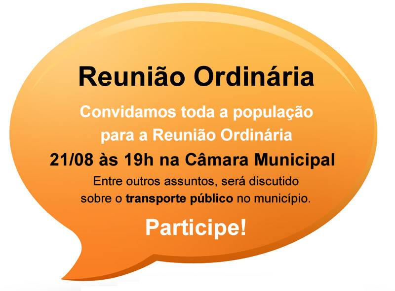 Resumo da Reunião Ordinária do dia 14 de agosto