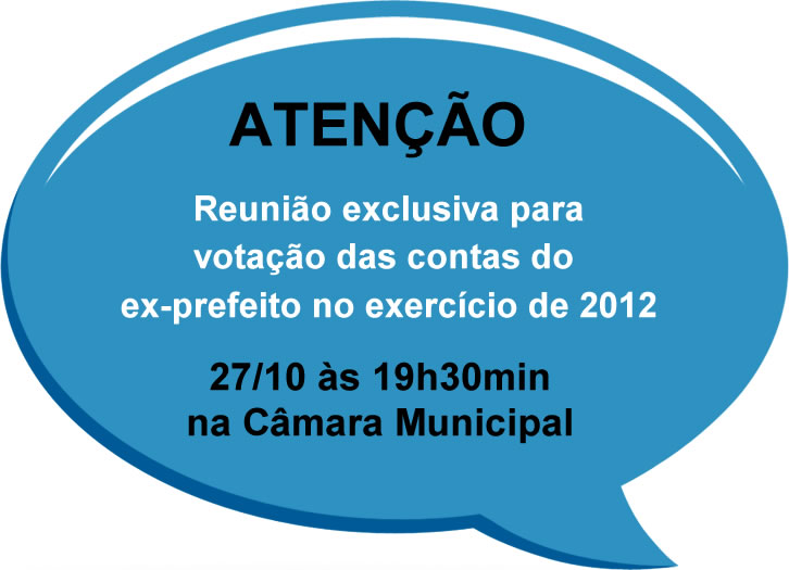 Reunião Ordinária do dia 20 de outubro